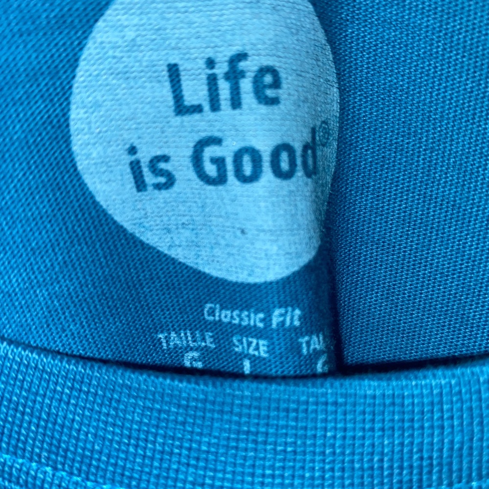New Condition Life Is Good "Happy Hour"  Going fishing graphic T Shirt - Picture 4 of 7